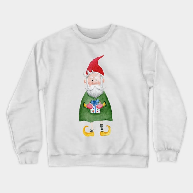 Gnome Crewneck Sweatshirt by KinkymeArt